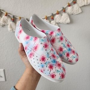 Native Jericho Floral Printed Lightweight Cutout Slip On Shoes Comfort Walking 9